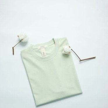 T-Shirt with flounces of poplin
