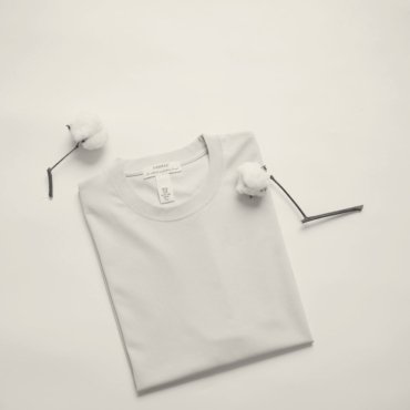 T-Shirt with flounces of poplin T-Shirt with flounces of poplin